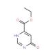 4-Pyrimidinecarboxylic acid, 1,6-dihydro-6-oxo-, ethyl ester (CAS 223788-14-5) - chemical structure image