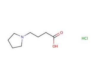 4-(pyrrolidin-1-yl)butanoic acid hydrochloride - chemical structure image