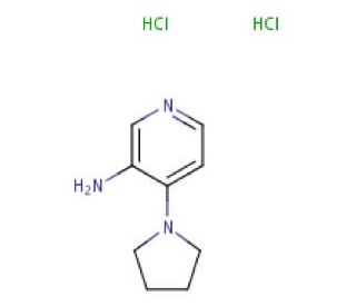 4-(pyrrolidin-1-yl)pyridin-3-amine dihydrochloride - chemical structure image