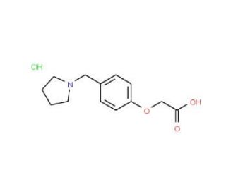 (4-Pyrrolidin-1-ylmethyl-phenoxy)-acetic acid hydrochloride - chemical structure image