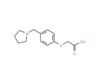 (4-Pyrrolidin-1-ylmethyl-phenoxy)-acetic acid - chemical structure image