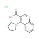4-pyrrolidin-1-ylquinoline-3-carboxylic acid hydrochloride - chemical structure image