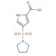4-(pyrrolidin-1-ylsulfonyl)-1H-pyrrole-2-carboxylic acid - chemical structure image
