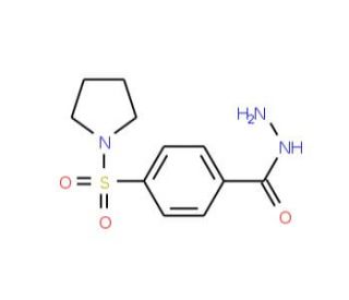 4-(pyrrolidin-1-ylsulfonyl)benzohydrazide - chemical structure image