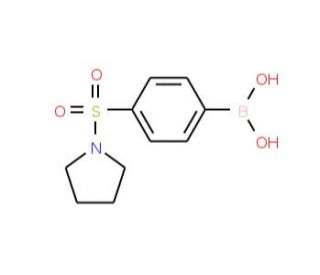 4-(Pyrrolidin-1-ylsulphonyl)benzeneboronic acid (CAS 486422-57-5) - chemical structure image