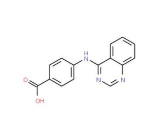 4-(quinazolin-4-ylamino)benzoic acid - chemical structure image