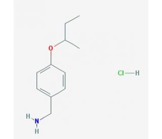 [4-(sec-Butoxy)phenyl]methanamine hydrochloride - chemical structure image