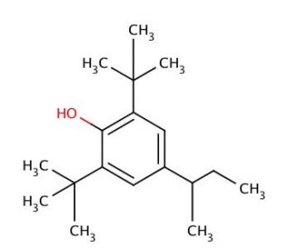 4-sec-Butyl-2,6-di-tert-butylphenol (CAS 17540-75-9) - chemical structure image