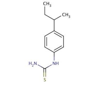 (4-sec-Butyl-phenyl)-thiourea - chemical structure image
