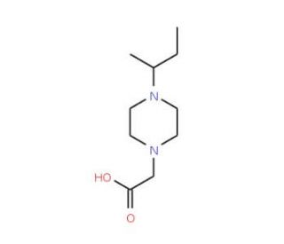 (4-sec-Butyl-piperazin-1-yl)-acetic acid - chemical structure image