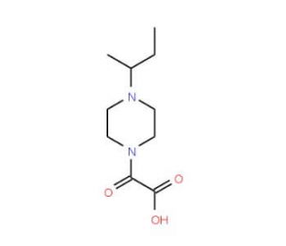 (4-sec-Butyl-piperazin-1-yl)-oxo-acetic acid (CAS 705943-40-4) - chemical structure image
