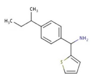 (4-sec-butylphenyl)(thien-2-yl)methylamine - chemical structure image