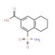 4-sulfamoyl-5,6,7,8-tetrahydronaphthalene-2-carboxylic acid - chemical structure image