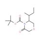 4-t-Boc-(5S)-5-[(1S)-methylpropyl]-morpholin-3-one (CAS 160141-21-9) - chemical structure image