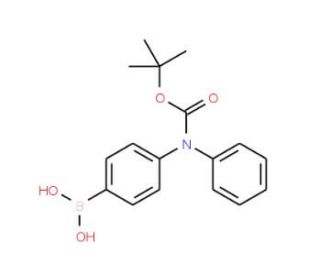 4-(t-BOC-(phenyl)amino)phenylboronic acid (CAS 1150114-67-2) - chemical structure image
