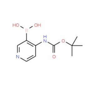 4-(t-Butoxycarbonylamino)pyridine-3-boronic acid (CAS 863752-59-4) - chemical structure image