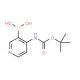 4-(t-Butoxycarbonylamino)pyridine-3-boronic acid (CAS 863752-59-4) - chemical structure image
