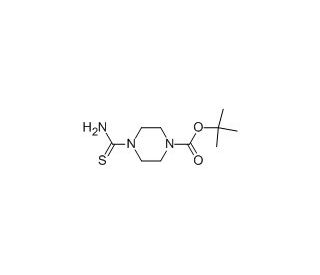 4-(Tert-butoxycarbonyl)piperazine-1-thicarboxamide (CAS 196811-66-2) - chemical structure image