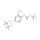 4-(tert-Butoxycarbonylamino)-3-methoxyphenylboronic acid, pinacol ester (CAS 262433-02-3) - chemical structure image
