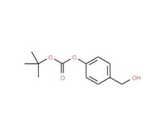 4-(tert-Butoxycarbonyloxy)benzylalcohol (CAS 156281-11-7) - chemical structure image