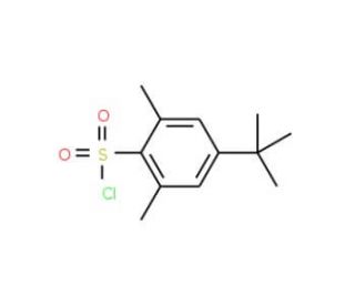 4-tert-butyl-2,6-dimethylbenzenesulfonyl chloride (CAS 70823-04-0) - chemical structure image