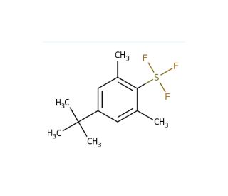 4-tert-Butyl-2,6-dimethylphenylsulfur Trifluoride (CAS 947725-04-4) - chemical structure image