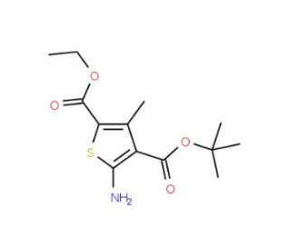 4-tert-butyl 2-ethyl 5-amino-3-methylthiophene-2,4-dicarboxylate - chemical structure image