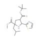 4-(tert-Butyl) 2-methyl (2R,5S)-2-isobutyl-5-(1,3-thiazol-2-yl)tetrahydro-1H-pyrrole-2,4-dicarboxyla - chemical structure ima