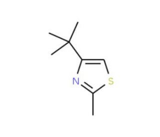 4-tert-Butyl-2-methylthiazole (CAS 15679-11-5) - chemical structure image
