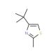 4-tert-Butyl-2-methylthiazole (CAS 15679-11-5) - chemical structure image