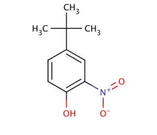 4-tert-Butyl-2-nitrophenol (CAS 3279-07-0) - chemical structure image