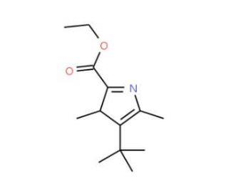 4-tert-Butyl-3,5-dimethyl-1H-pyrrole-2-carboxylic acid ethyl ester (CAS 28991-95-9) - chemical structure image