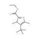 4-tert-Butyl-3,5-dimethyl-1H-pyrrole-2-carboxylic acid ethyl ester (CAS 28991-95-9) - chemical structure image