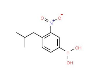 4-tert-Butyl-3-nitrobenzeneboronic acid (CAS 871329-54-3) - chemical structure image