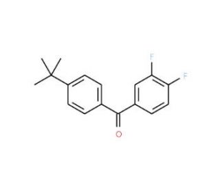 4-tert-Butyl-3&prime;,4&prime;-difluorobenzophenone (CAS 845781-01-3) - chemical structure image