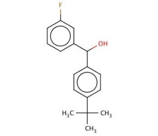 4-tert-Butyl-3&prime;-fluorobenzhydrol (CAS 844683-59-6) - chemical structure image