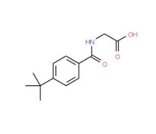 (4-tert-Butyl-benzoylamino)-acetic acid (CAS 87015-91-6) - chemical structure image