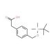 [4-(tert-Butyl-dimethyl-silanyloxymethyl)phenyl]-acetic acid (CAS 886363-54-8) - chemical structure image