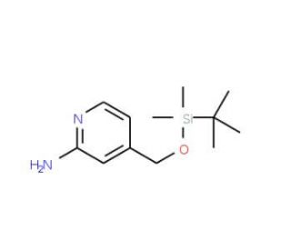 4-(tert-Butyl-dimethyl-silanyloxymethyl)-pyridin-2-ylamine (CAS 329794-09-4) - chemical structure image