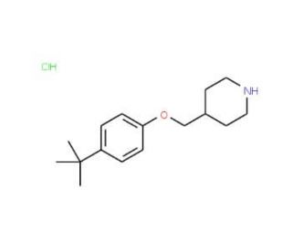4-(tert-Butyl)phenyl 4-piperidinylmethyl etherhydrochloride - chemical structure image