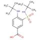 4-(tert-butylamino)-3-[(tert-butylamino)sulfonyl]benzoic acid - chemical structure image