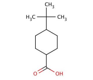 4-tert-Butylcyclohexanecarboxylic acid (CAS 5451-55-8) - chemical structure image