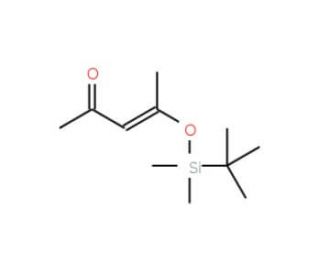 4-tert-Butyldimethylsiloxy-3-penten-2-one, mixture of isomers (CAS 69404-97-3) - chemical structure image