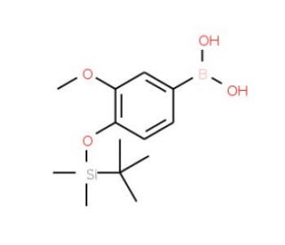 4-(tert-Butyldimethylsilyloxy)-3-methoxyphenylboronic acid (CAS 957060-93-4) - chemical structure image
