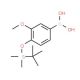 4-(tert-Butyldimethylsilyloxy)-3-methoxyphenylboronic acid (CAS 957060-93-4) - chemical structure image