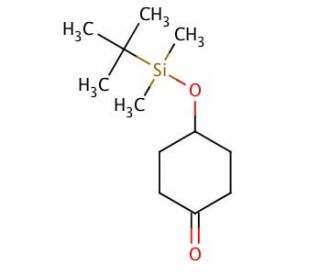 4-(tert-Butyldimethylsilyloxy)cyclohexanone (CAS 55145-45-4) - chemical structure image