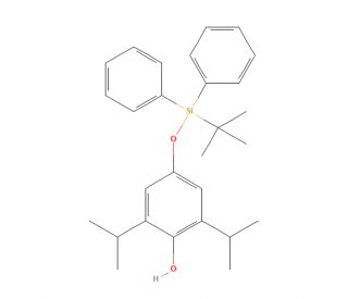 4-(tert-Butyldiphenylsilyl)hydroxy Propofol (CAS 1246816-09-0) - chemical structure image