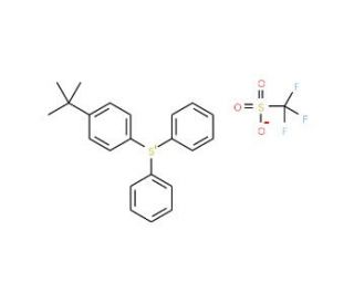 (4-tert-Butylphenyl)diphenylsulphonium triflate (CAS 145612-66-4) - chemical structure image