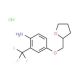 4-(Tetrahydro-2-furanylmethoxy)-2-(trifluoromethyl)aniline hydrochloride - chemical structure image