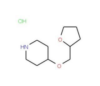 4-(Tetrahydro-2-furanylmethoxy)piperidinehydrochloride - chemical structure image